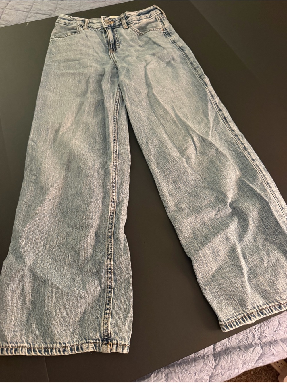 Abercrombie Kids Wide Leg Girls Jeans Size 9/10